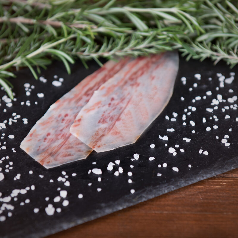 Guanciale stagionato biologico affettato