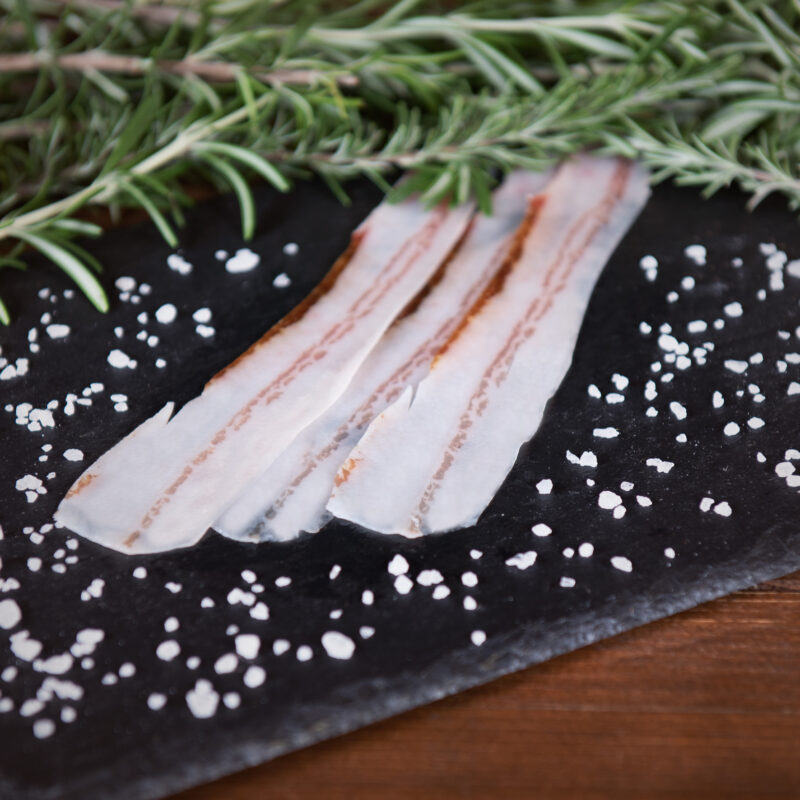 Pancetta tesa stagionata biologica affettata