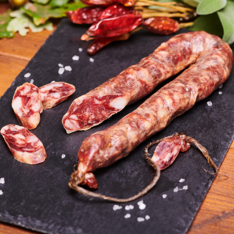 Salamella Ciociara piccante stagionata biologica